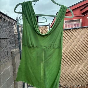 Bebe Vibrant Green Top